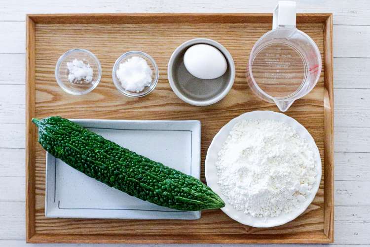 4人分の材料｜「ゴーヤの天ぷら」幼稚園・保育園の人気の給食レシピ（富喜屋オリジナル食育レシピ）