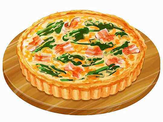 ベーコンとほうれん草のキッシュ