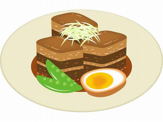 豚の角煮（つけあわせ）