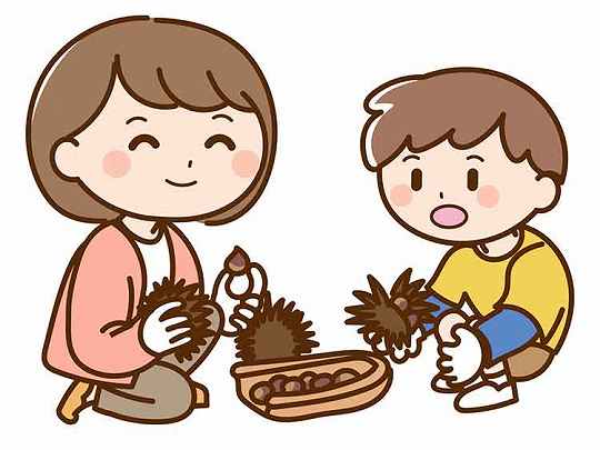栗拾い