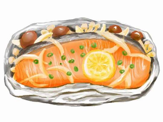 鮭のムニエル（付け合わせ）