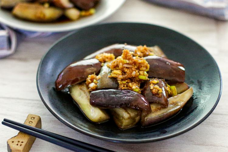 「揚げなすの香味漬け」幼稚園・保育園の人気の給食レシピ（富喜屋オリジナル食育レシピ）