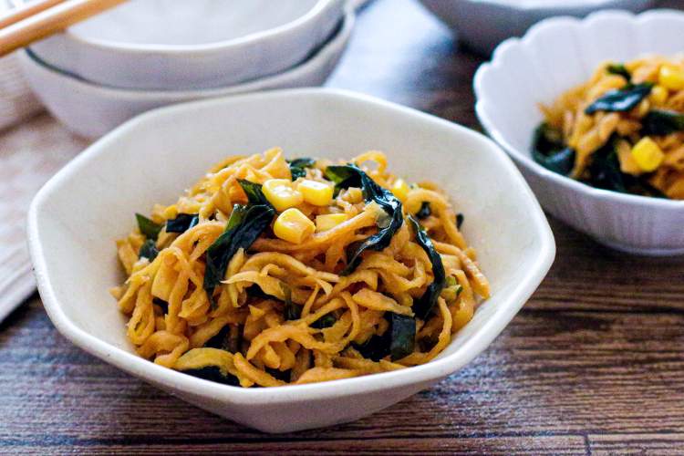 「切り干し大根のナムル」幼稚園・保育園の人気の給食レシピ（富喜屋オリジナル食育レシピ）