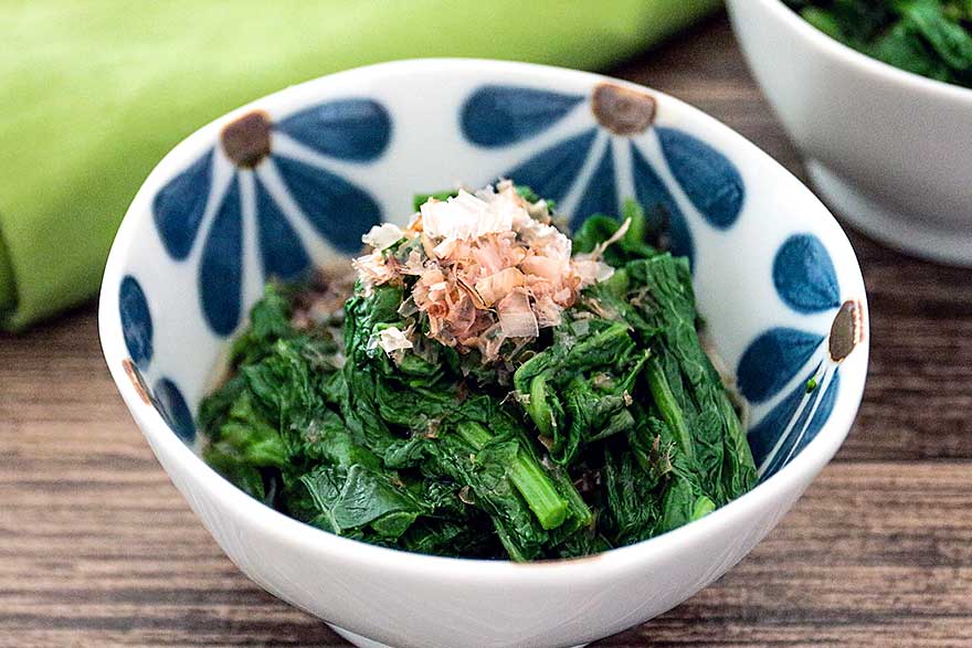 「菜の花のおひたし」幼稚園・保育園の人気の給食レシピ(富喜屋オリジナル食育レシピ)
