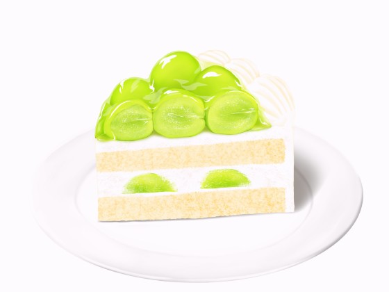 マスカットショートケーキ